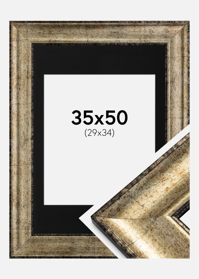 Rama Saltsjöbaden Stare złoto 35x50 cm - Passe-patrout Czarny 30x35 cm