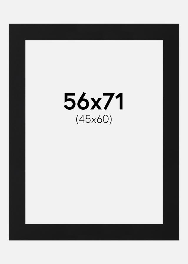 Passe-patrout Czarny Standard (Biały Rdzeń) 56x71 cm (45x60)