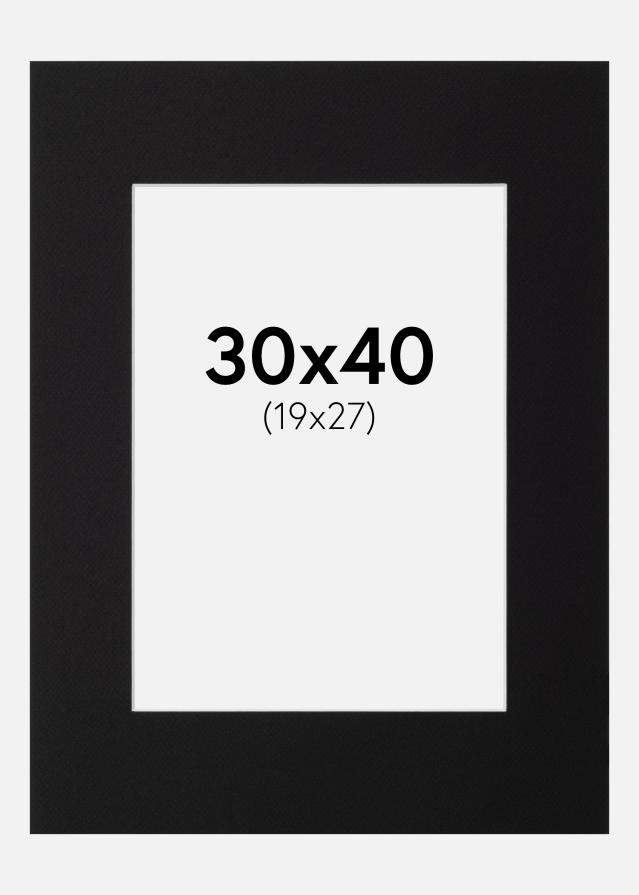 Passe-patrout Canson Czarny Biały środek 30x40 cm (19x27)