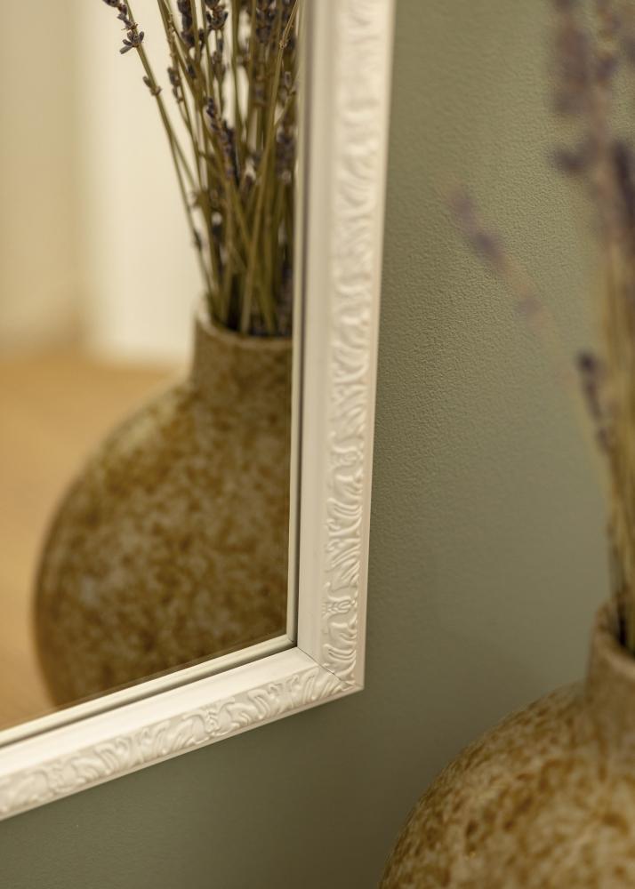 Lustro Nostalgia Biały 40x100 cm