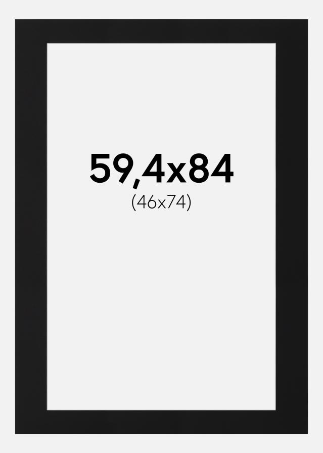 Passe-patrout Czarny Standard (Biały Rdzeń) 59,4x84 cm (46x74)