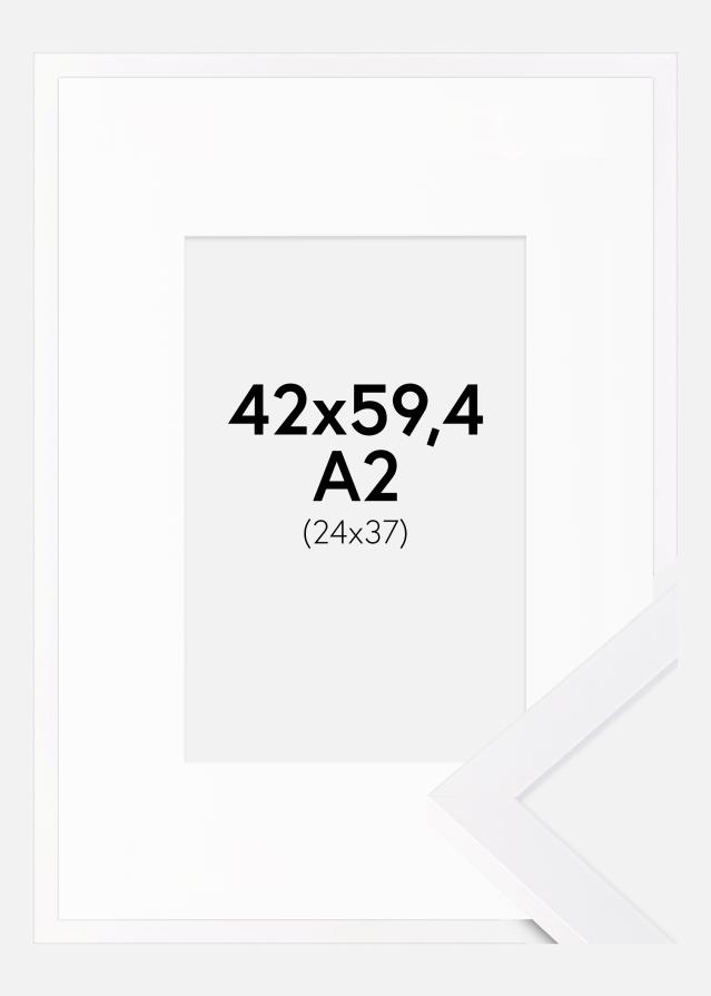 Rama Selection Biały 42x59,4 cm (A2) - Passe-patrout Biały 25x38 cm