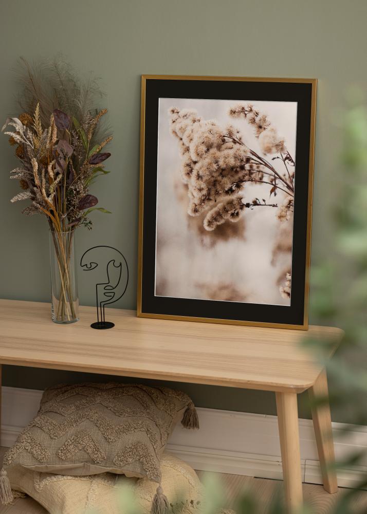 Rama Edsbyn Złoty 30x40 cm - Passe-patrout Czarny 8x12 inches