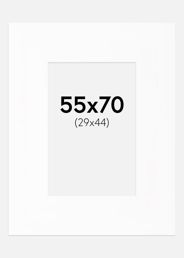 Passe-patrout XL Standard Biały Biały środek 55x70 cm (29x44)