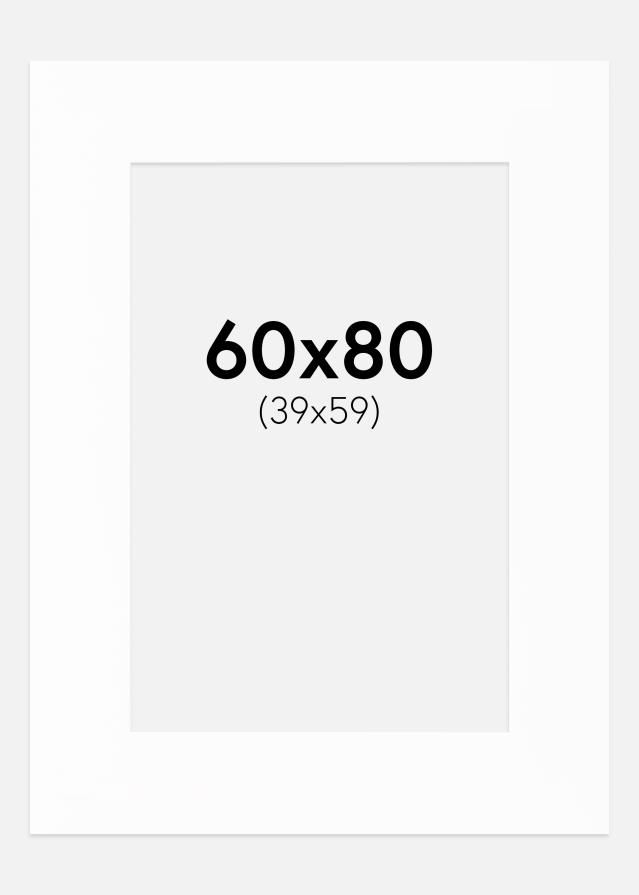 Passe-patrout XL Standard Biały Biały środek 60x80 cm (39x59)