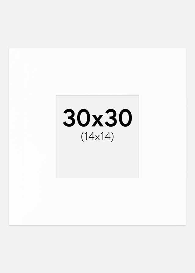 Passe-patrout XL Biały Biały środek 30x30 cm (14x14)