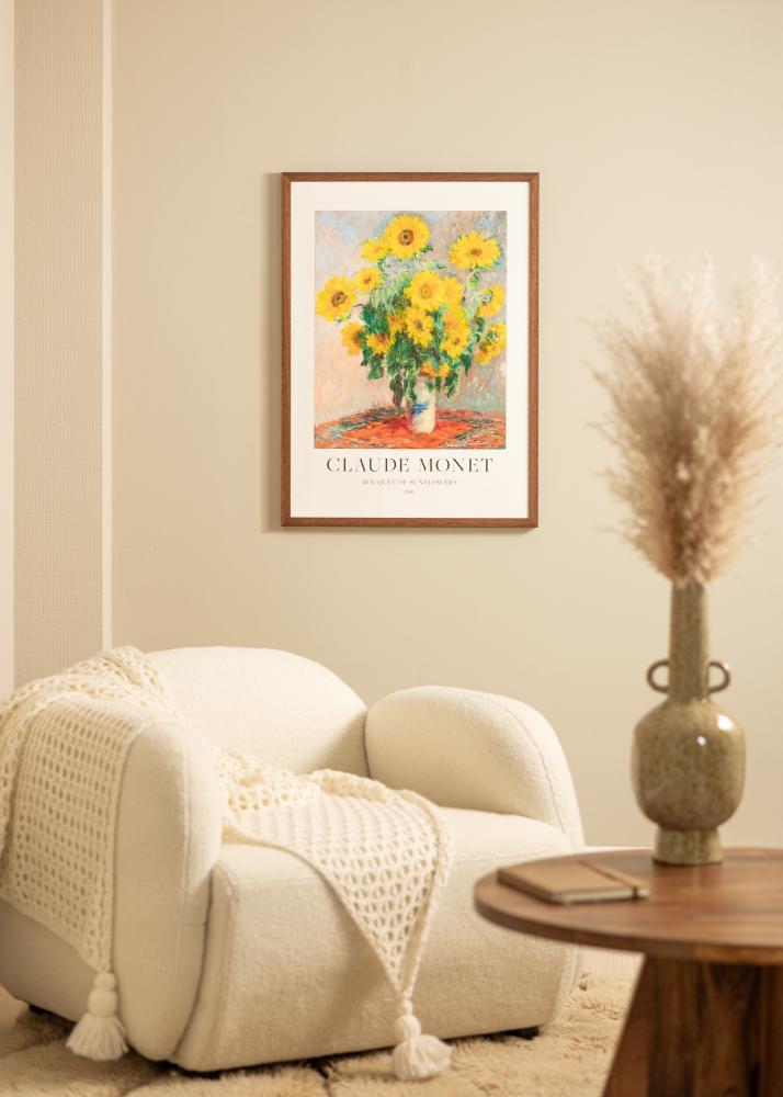 Rama Hermes Szkło akrylowe Drewno tekowe 40x60 cm