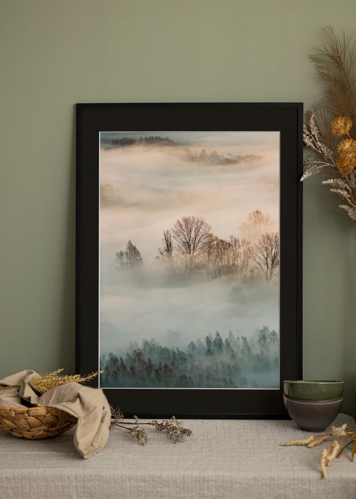 Rama Edsbyn Czarny 20x30 cm - Passe-patrout Czarny 15x21 cm (A5)