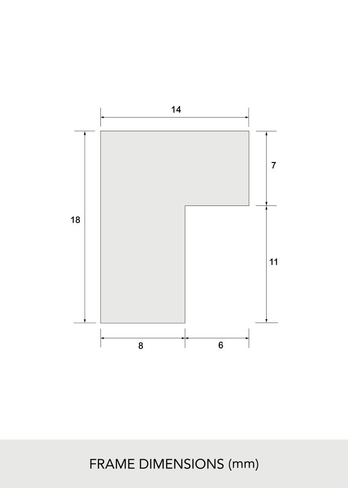 Rama Lite Drewno Dębowe Akrylglas 21x29,7 cm (A4)