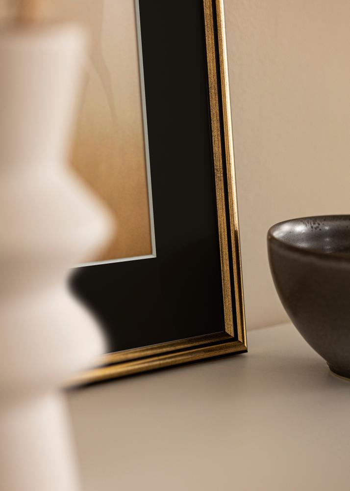 Rama Horndal Złoty 35x50 cm - Passe-patrout Czarny 30x35 cm