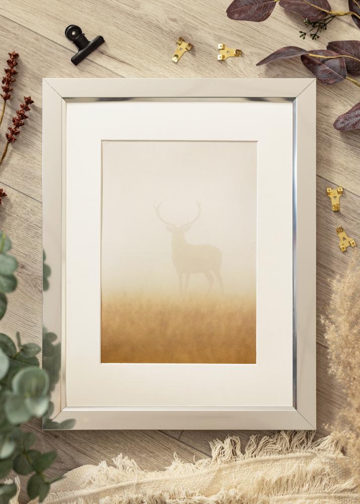 Rama Åsarna Błyszczący Srebrny - Dowolny rozmiar