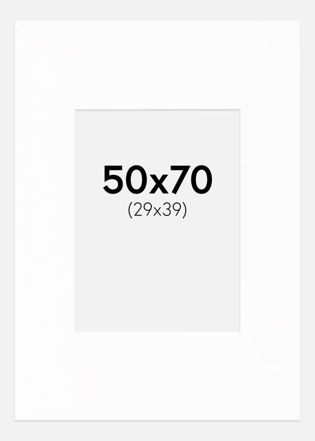 Passe-patrout XL Biały Biały środek 50x70 cm (29x39)