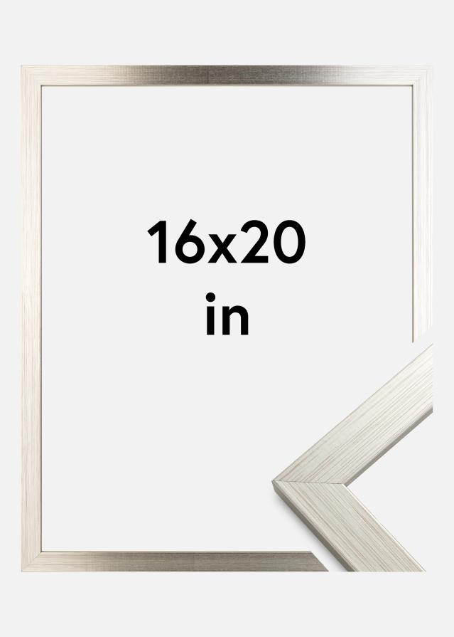 Rama Srebrny Wood Szkło akrylowe 16x20 inches (40,64x50,8 cm)