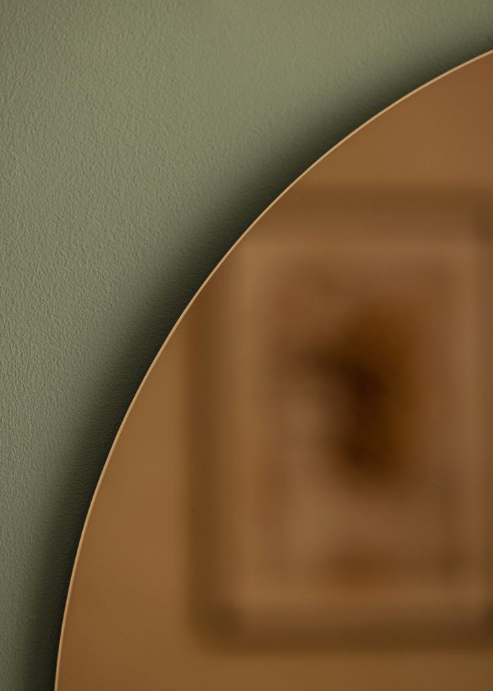 KAILA Okrągły Lustro Rose Gold 60 cm Ø