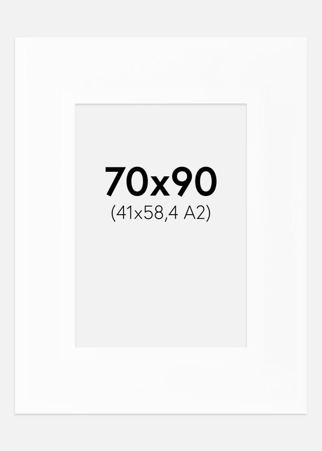 Passe-patrout XXL Standard Biały Biały środek 70x90 cm (41x58,4 - A2)