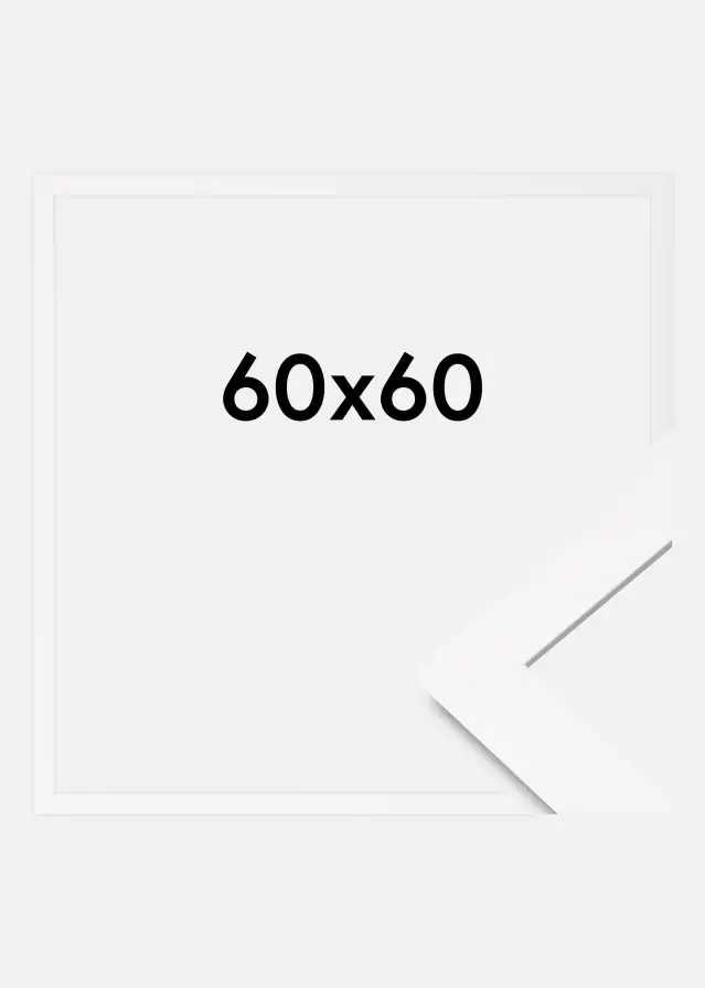 Rama BGA Classic Szkło akrylowe Biały 60x60 cm