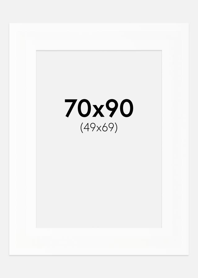 Passe-patrout XL Biały Biały środek 70x90 cm (49x69)