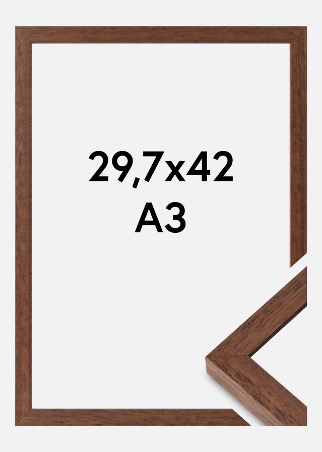 Rama Hermes Szkło akrylowe Drewno tekowe 29,7x42 cm (A3)