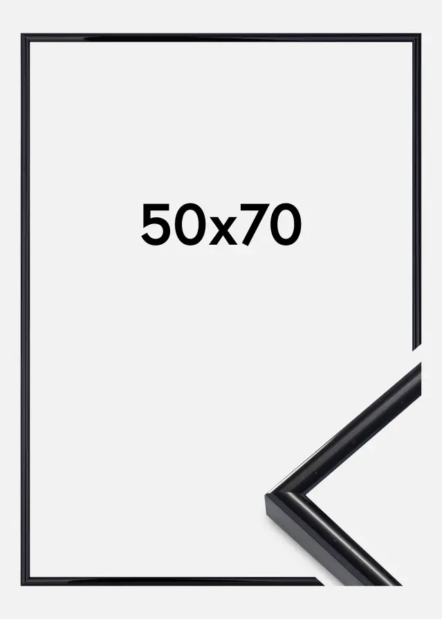 Rama Victoria Szkło akrylowe Czarny 50x70 cm