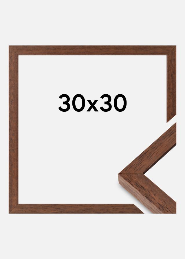 Rama Hermes Szkło akrylowe Drewno tekowe 30x30 cm