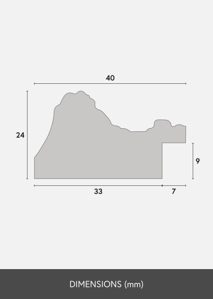 Rama Ornate Szkło akrylowe Złoty 60x80 cm