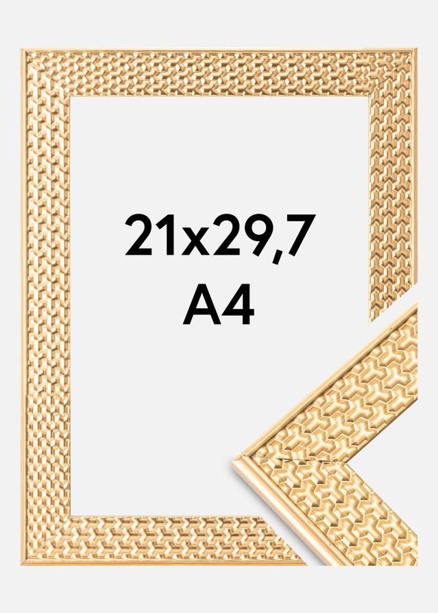 Rama Grace Szkło akrylowe Złoty 21x29,7 cm (A4)