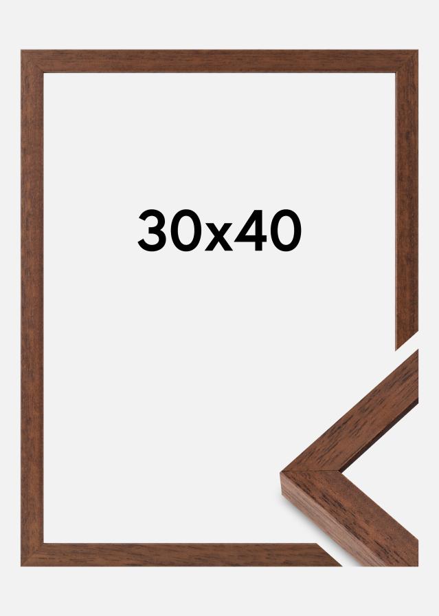 Rama Hermes Szkło akrylowe Drewno tekowe 30x40 cm