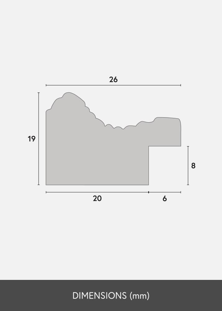 Rama Lattice Szkło akrylowe Złoty 40x50 cm