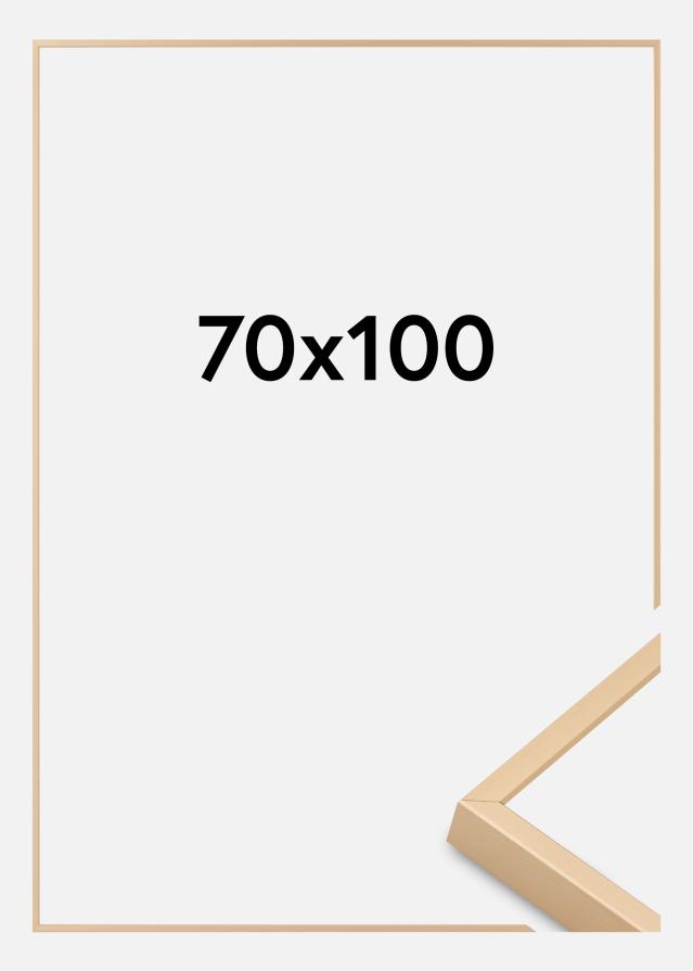 Rama aluminiowa Szkło akrylowe Mosiądz 70x100 cm