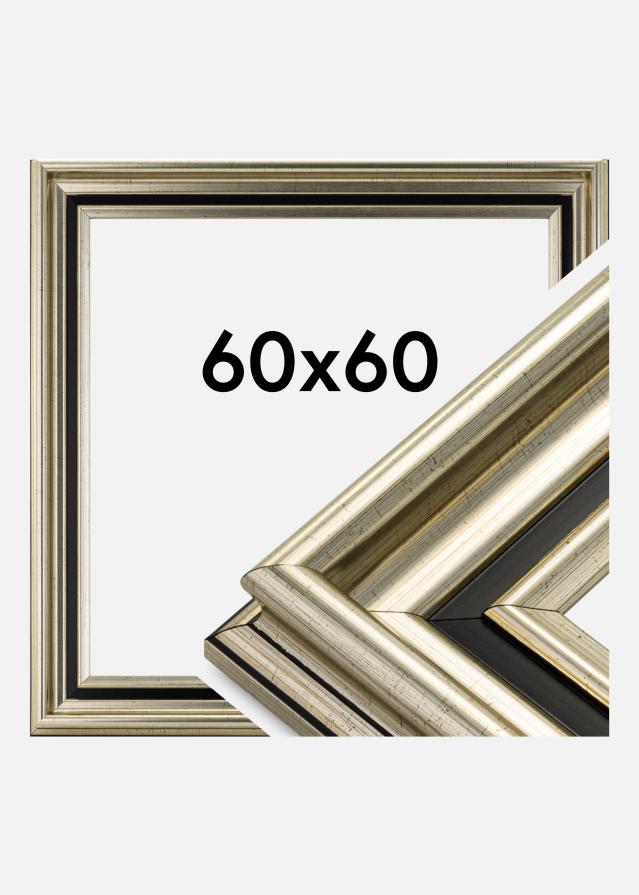 Rama Gysinge Premium Srebrny 60x60 cm