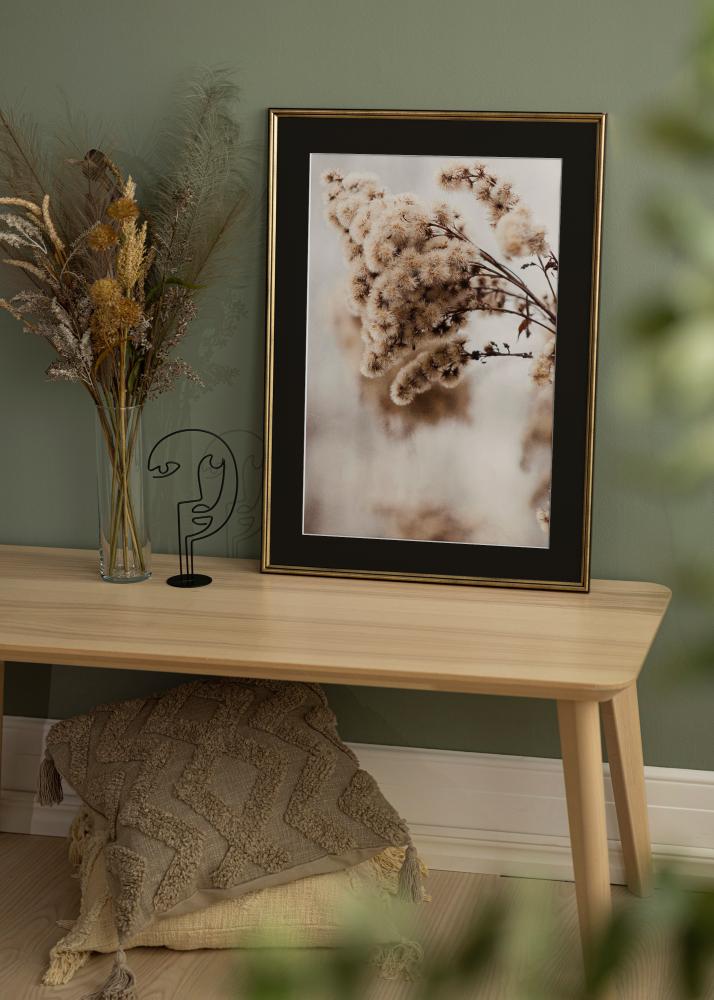 Rama Horndal Złoty 35x50 cm - Passe-patrout Czarny 30x35 cm