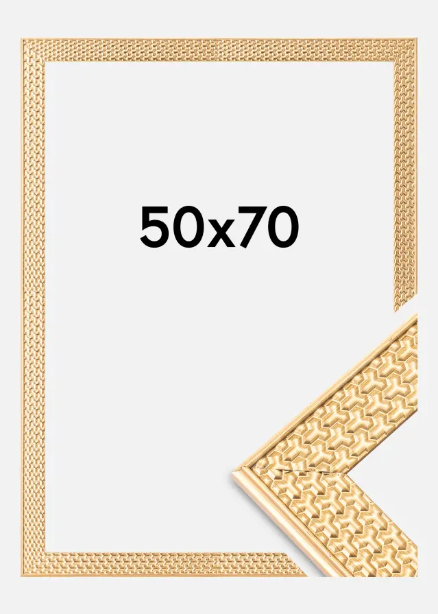 Rama Grace Szkło akrylowe Złoty 50x70 cm