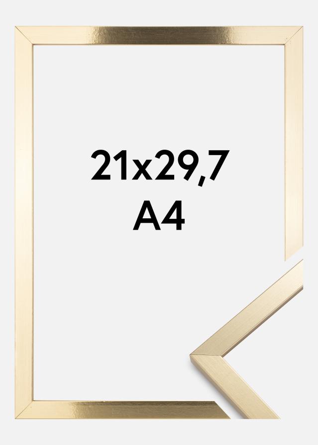 Rama Trendy Szkło akrylowe Złoty 21x29,7 cm (A4)