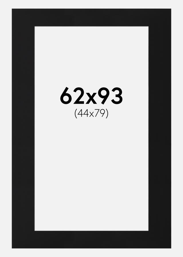 Passe-patrout Czarny Standard (Biały Rdzeń) 62x93 cm (44x79)