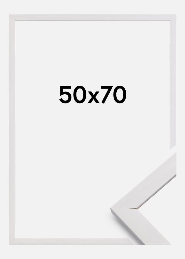 Rama Stylowy Szkło akrylowe Biały 50x70 cm