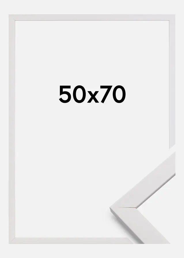 Rama Stylowy Szkło akrylowe Biały 50x70 cm