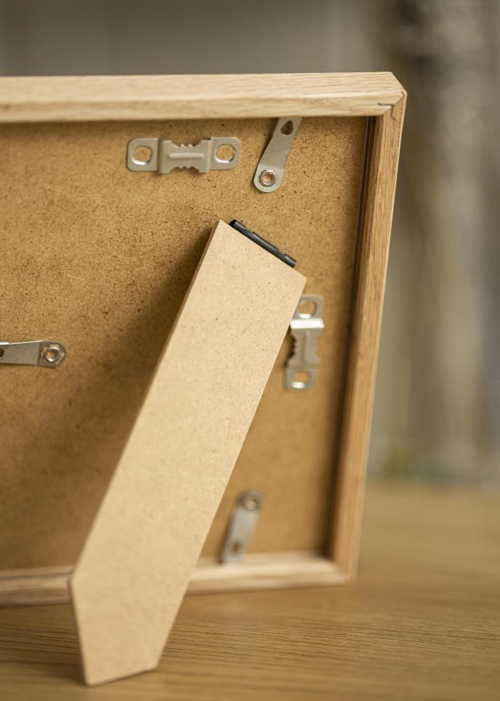 Rama E-Line Dąb 13x18 cm - Passe-patrout Biały 7x10 cm