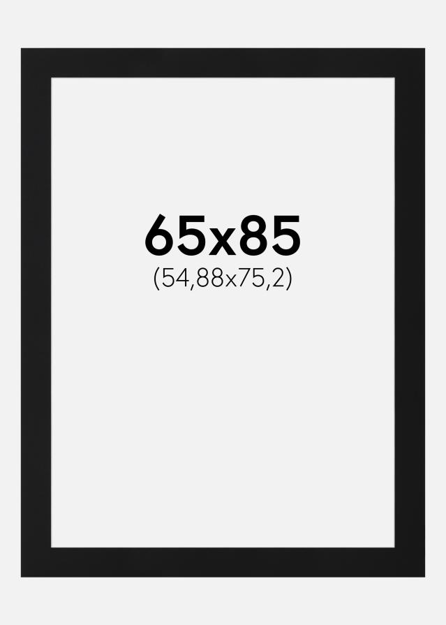 Passe-patrout Czarny Standard (Biały Rdzeń) 65x85 cm (54,88x75,2)