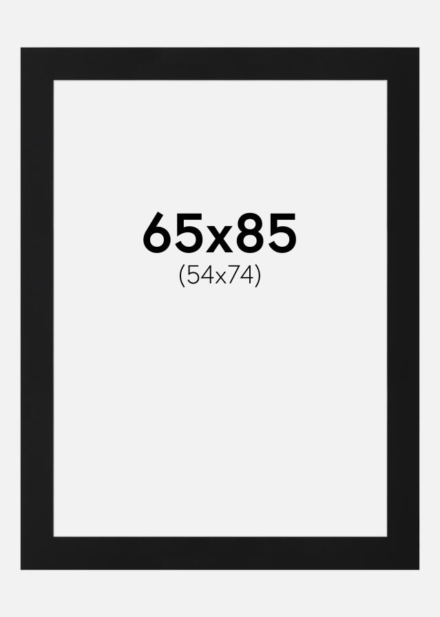 Passe-patrout Czarny Standard (Biały Rdzeń) 65x85 cm (54x74)