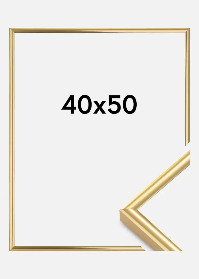 Rama Victoria Szkło akrylowe Złoty 40x50 cm