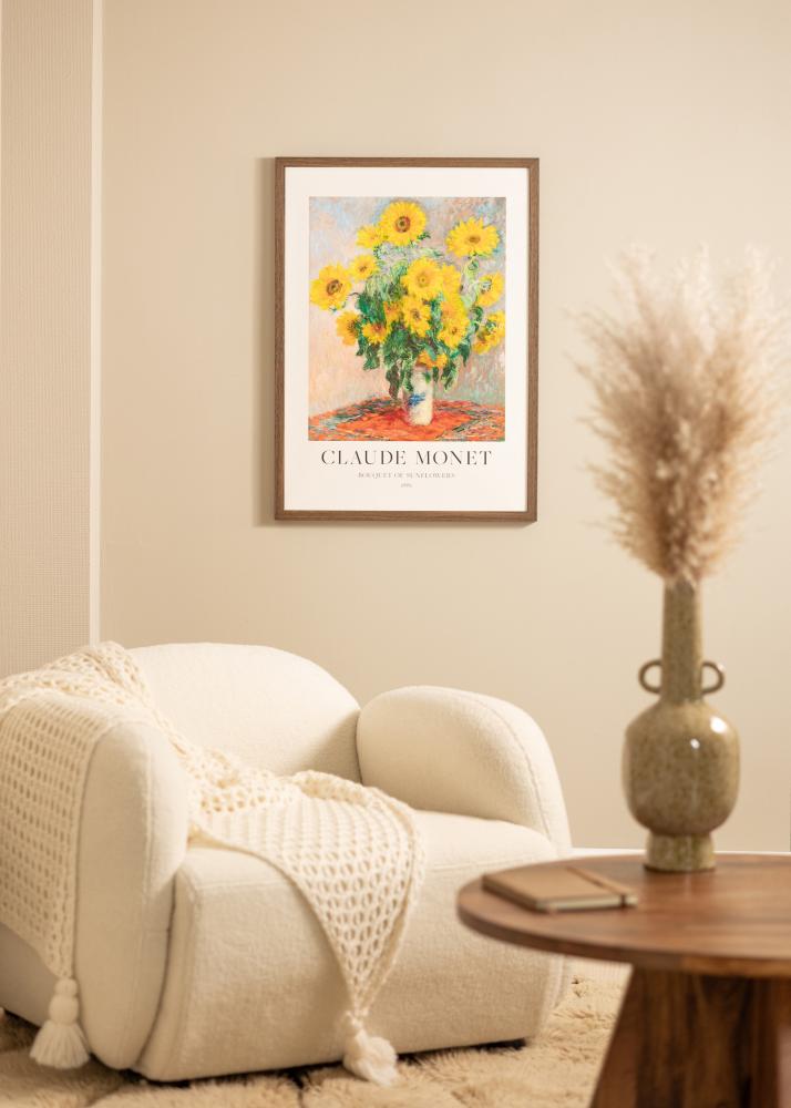 Rama Hermes Szkło akrylowe Orzech 50x65 cm