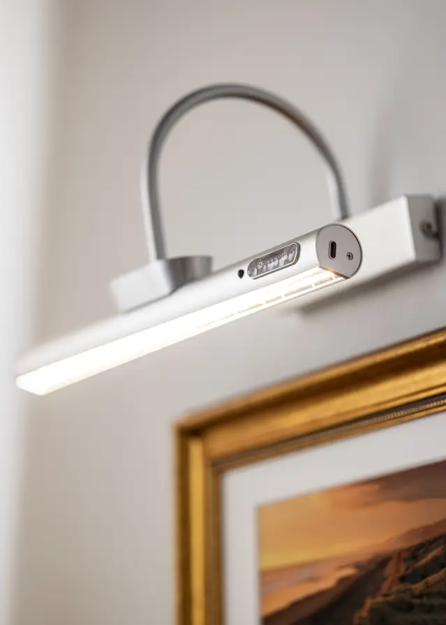 KAILA Spark Oświetlenie Obrazów na Baterie 35 cm - Srebrny