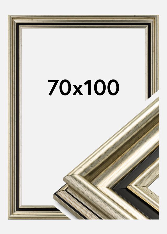 Rama Gysinge Premium Srebrny 70x100 cm