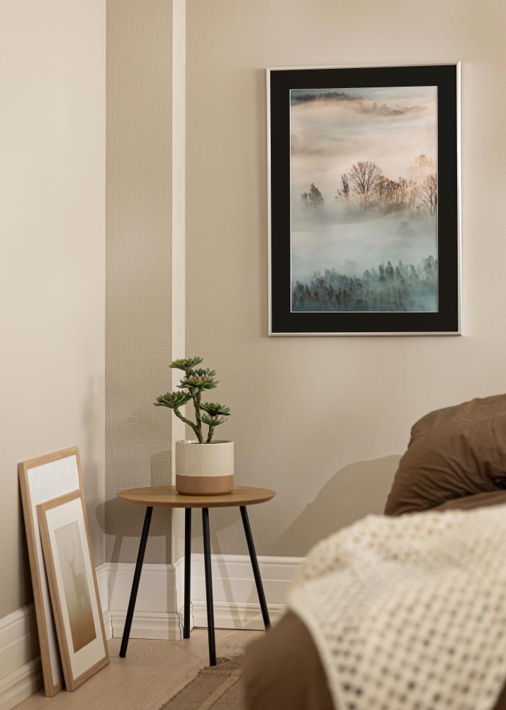 Rama New Lifestyle Srebrny 30x40 cm - Passe-patrout Czarny 20x30 cm