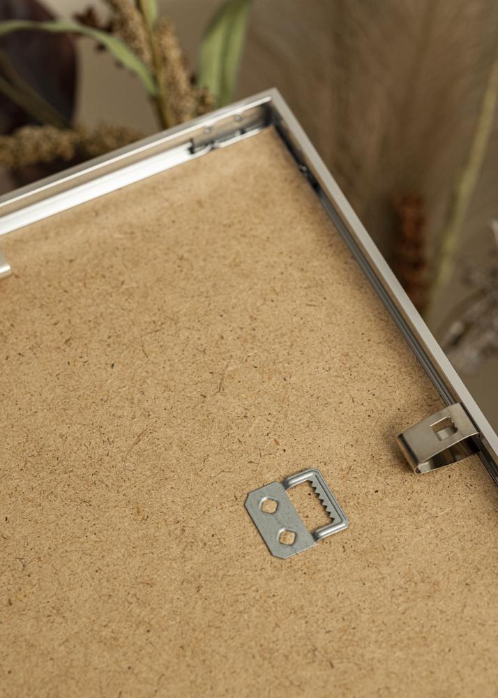 Rama Aluminium Srebrny Połysk 40x50 cm - Passe-patrout Biały 29,7x42 cm (A3)