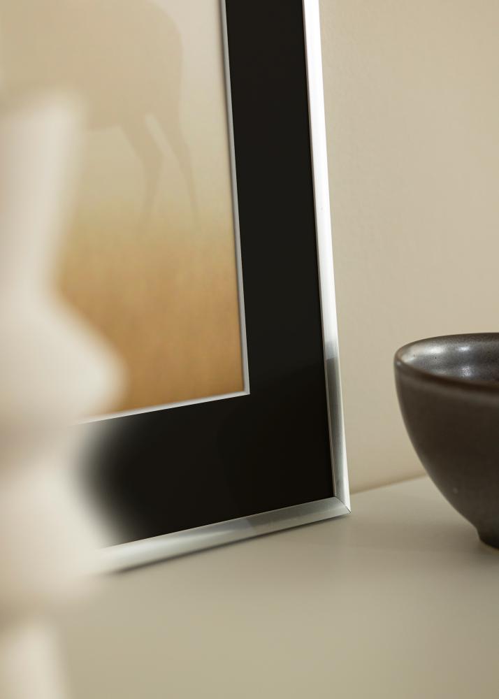 Rama New Lifestyle Srebrny 30x40 cm - Passe-patrout Czarny 20x30 cm