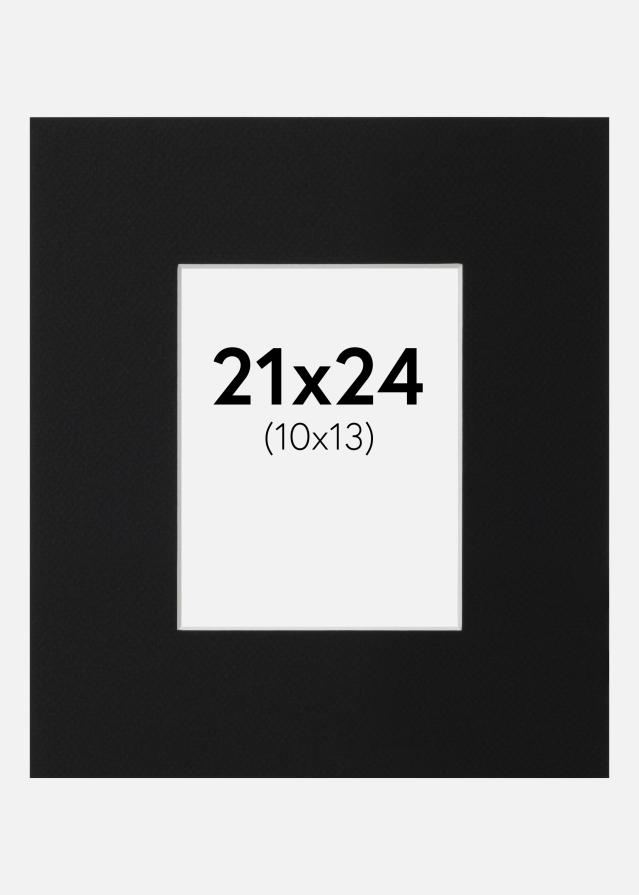 Passe-patrout Czarny Standard (Biały Rdzeń) 21x24 cm (10x13)
