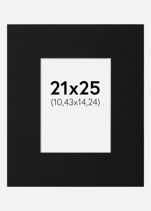 Passe-patrout Czarny Standard (Biały Rdzeń) 21x25 cm (10,43x14,24)