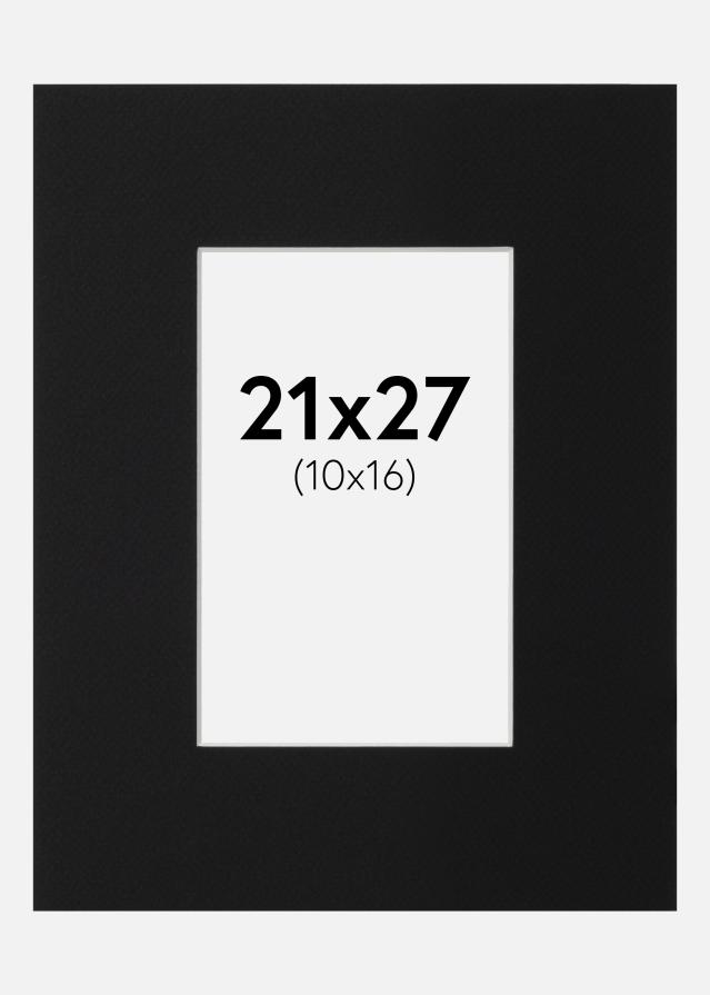 Passe-patrout Czarny Standard (Biały Rdzeń) 21x27 cm (10x16)