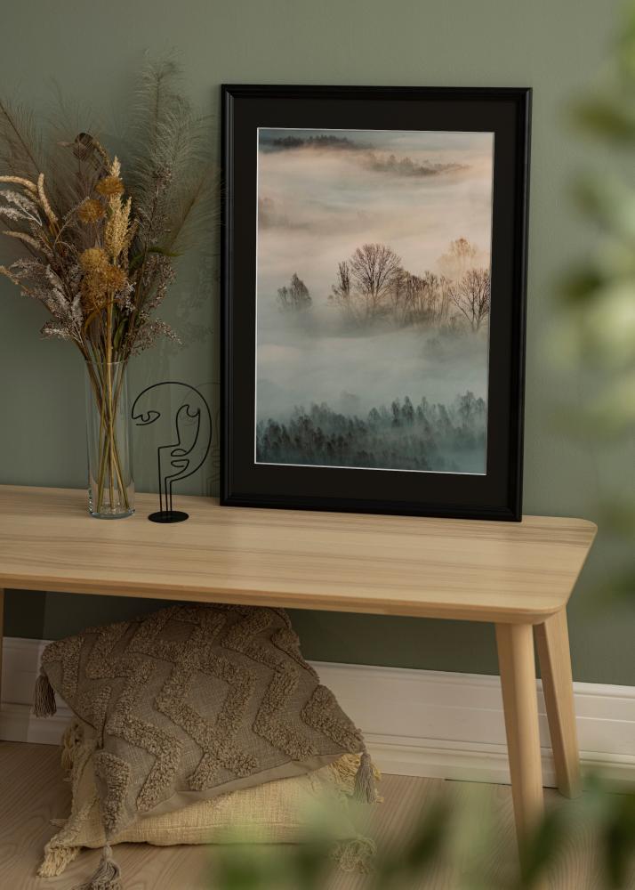 Rama Siljan Czarny 60x60 cm - Passe-patrout Czarny 50x50 cm